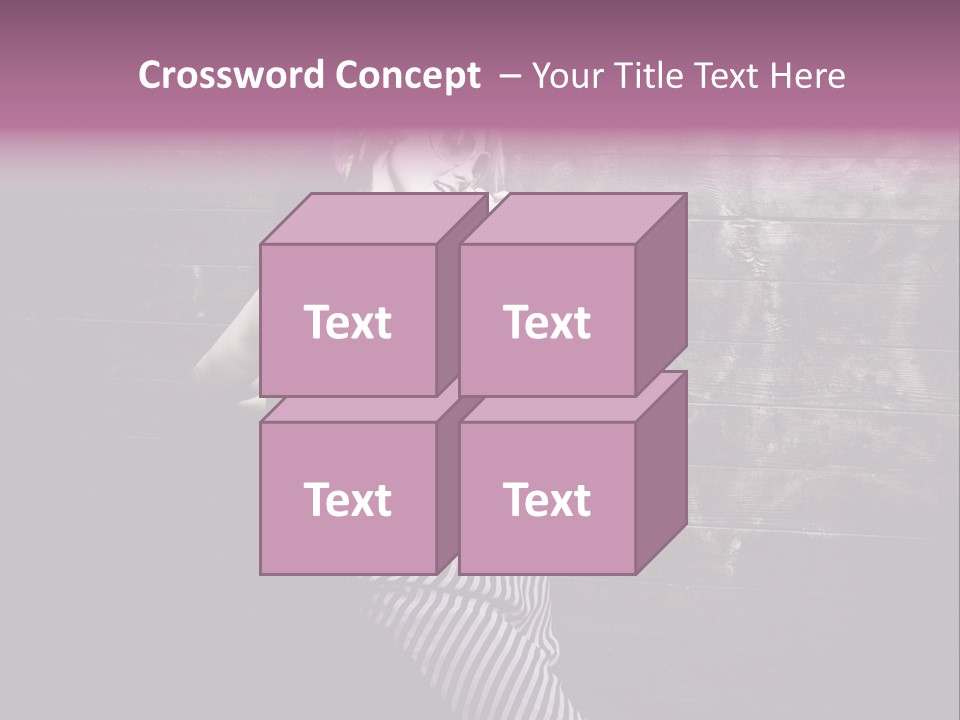 Cap Pretty Caucasian PowerPoint Template