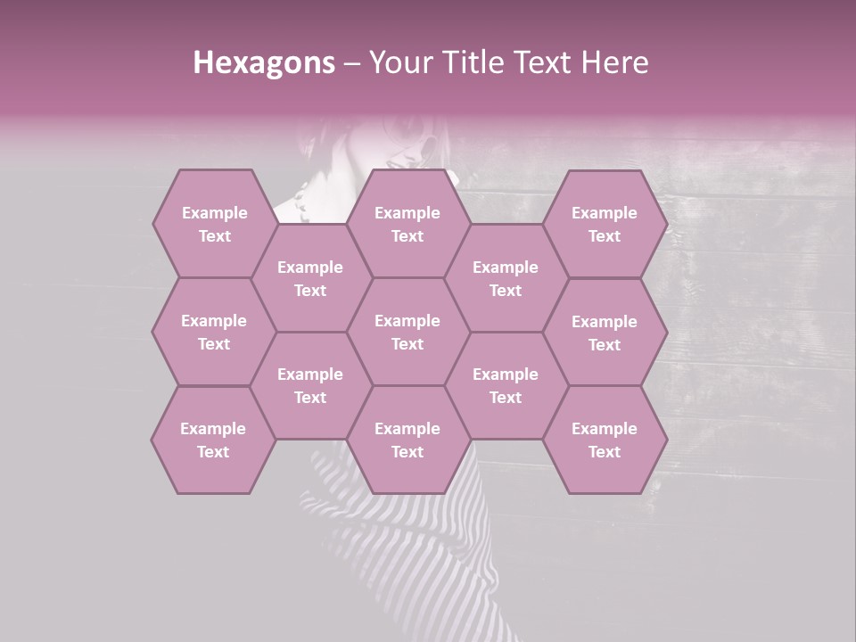 Cap Pretty Caucasian PowerPoint Template