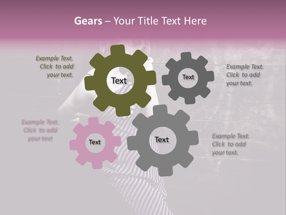 Cap Pretty Caucasian PowerPoint Template