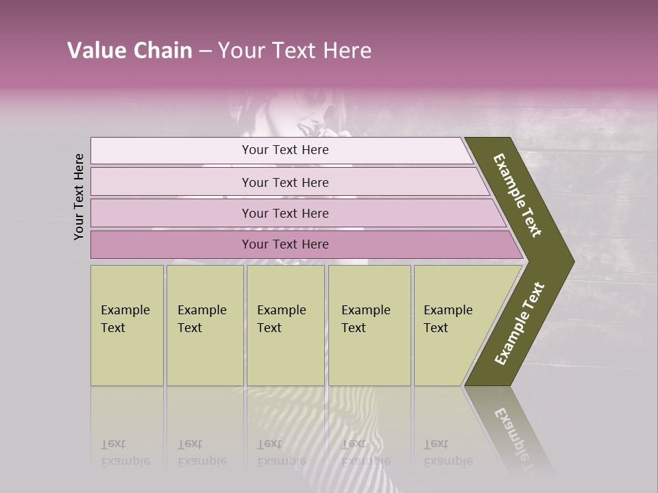 Cap Pretty Caucasian PowerPoint Template