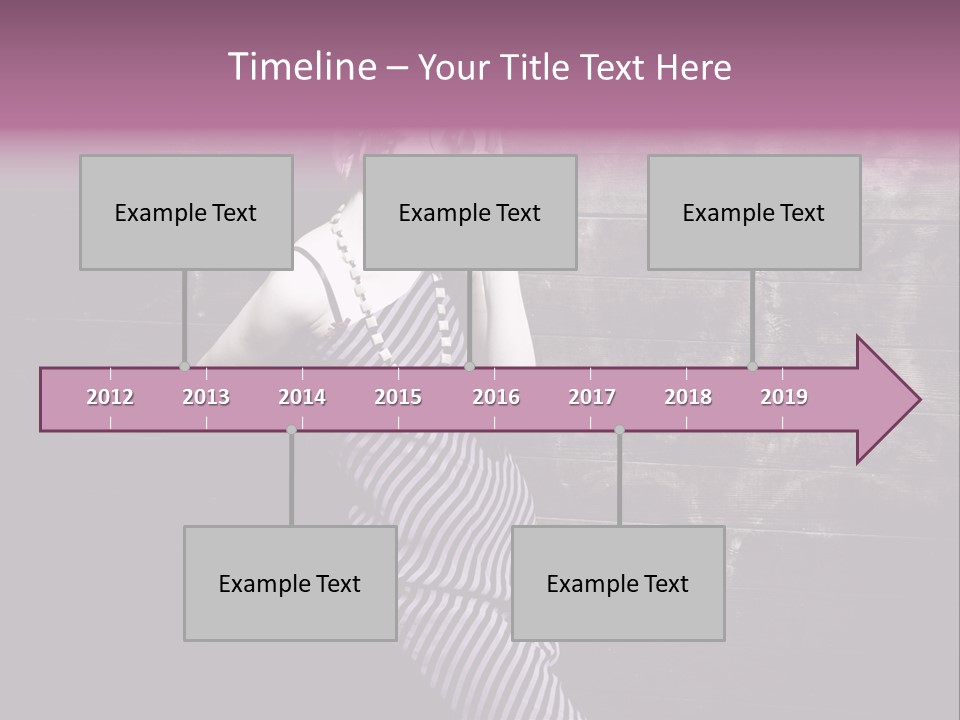 Cap Pretty Caucasian PowerPoint Template