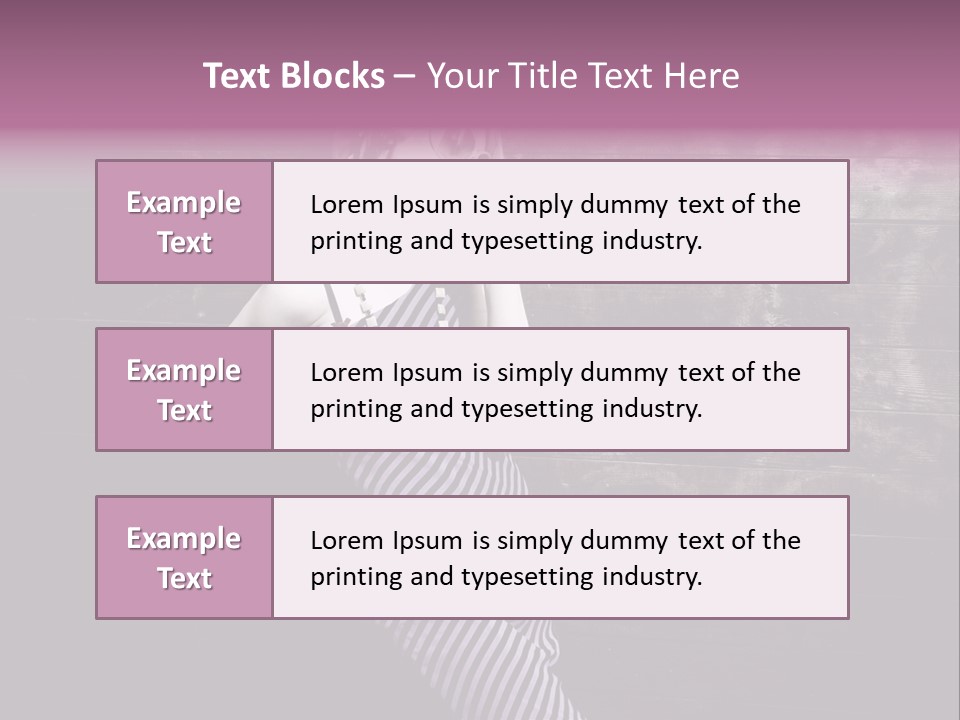 Cap Pretty Caucasian PowerPoint Template