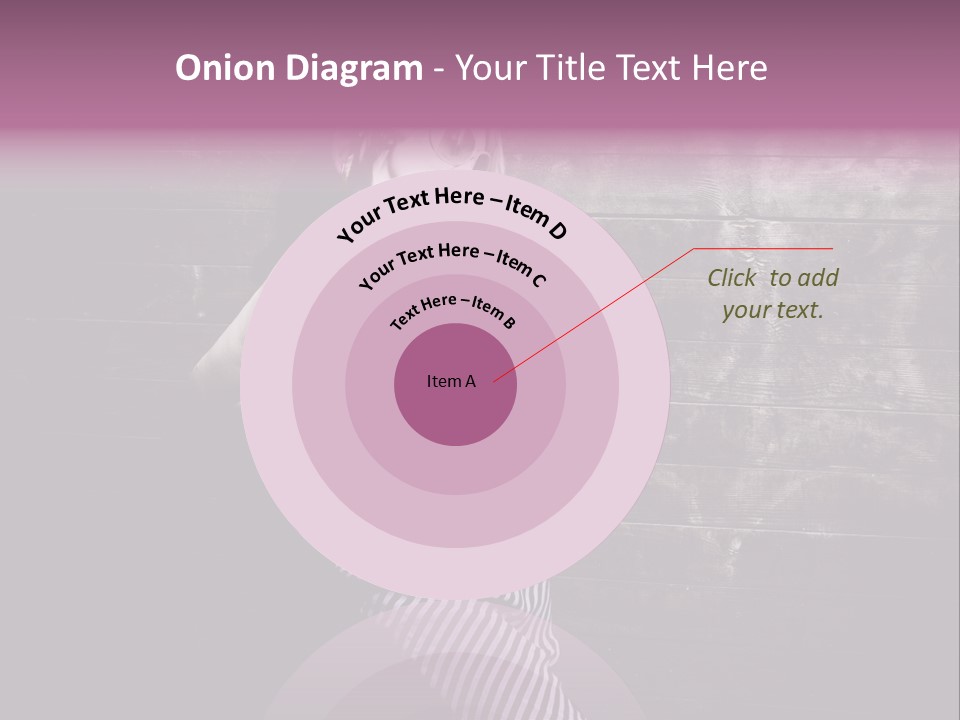 Cap Pretty Caucasian PowerPoint Template