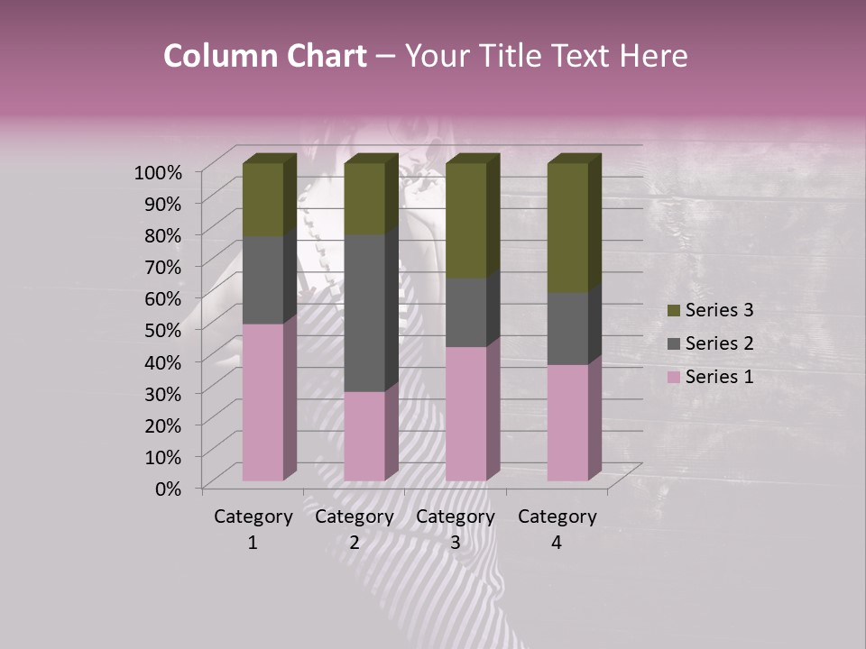 Cap Pretty Caucasian PowerPoint Template
