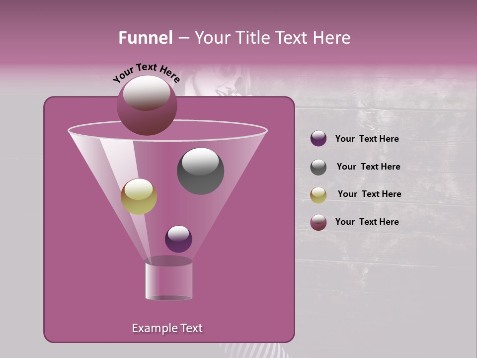 Cap Pretty Caucasian PowerPoint Template