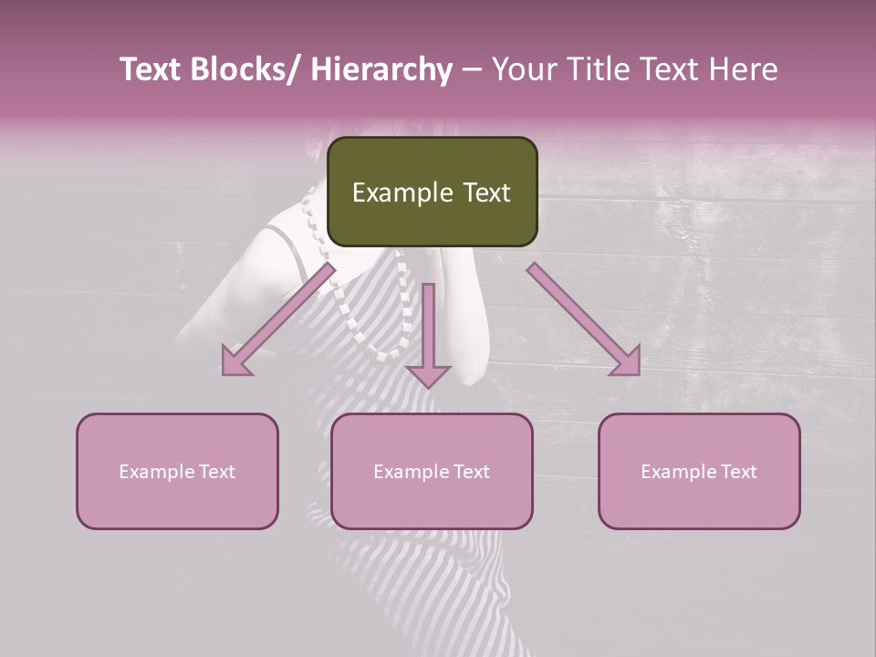 Cap Pretty Caucasian PowerPoint Template