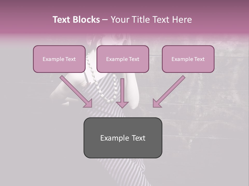 Cap Pretty Caucasian PowerPoint Template
