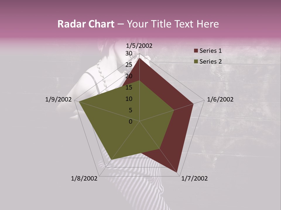 Cap Pretty Caucasian PowerPoint Template