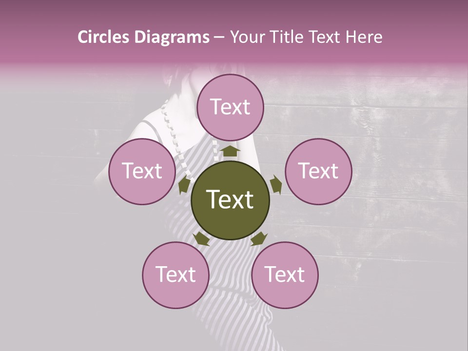 Cap Pretty Caucasian PowerPoint Template