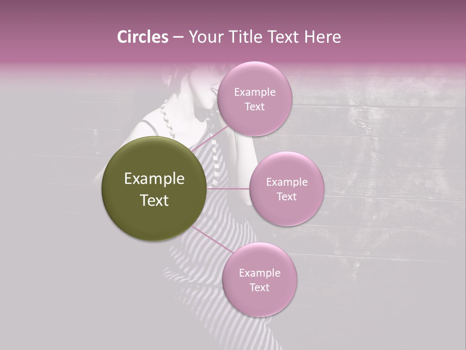 Cap Pretty Caucasian PowerPoint Template