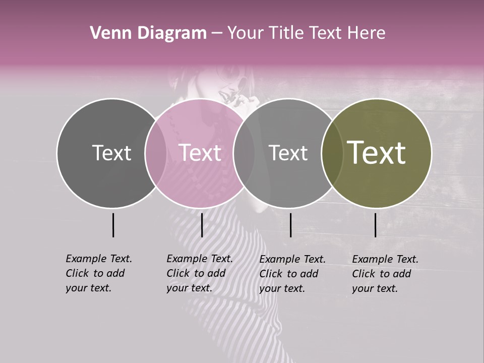 Cap Pretty Caucasian PowerPoint Template