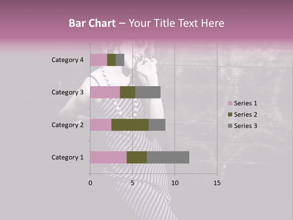 Cap Pretty Caucasian PowerPoint Template