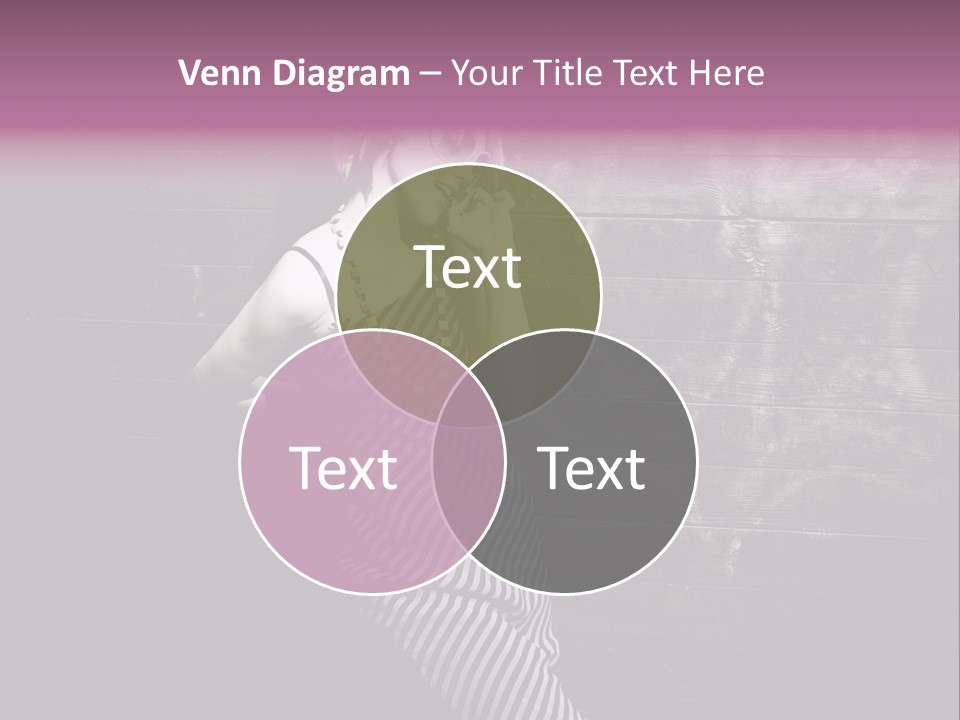 Cap Pretty Caucasian PowerPoint Template