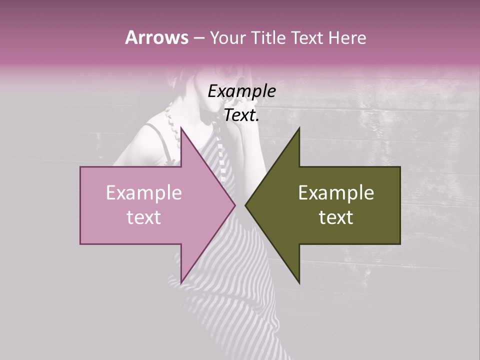 Cap Pretty Caucasian PowerPoint Template