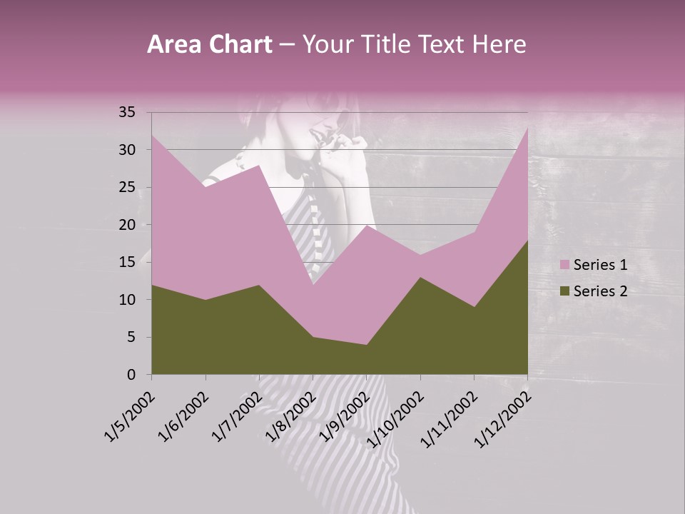 Cap Pretty Caucasian PowerPoint Template