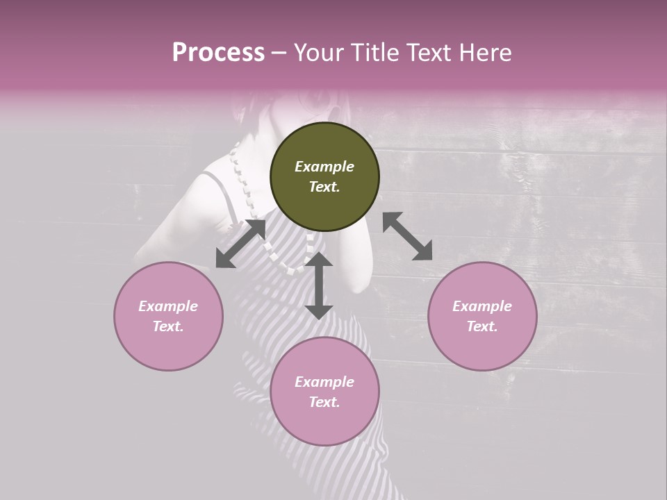 Cap Pretty Caucasian PowerPoint Template