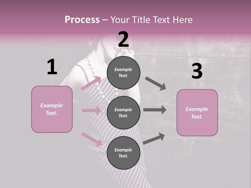 Cap Pretty Caucasian PowerPoint Template