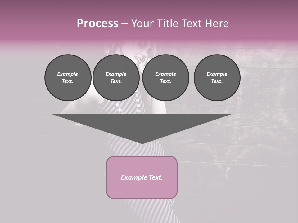 Cap Pretty Caucasian PowerPoint Template