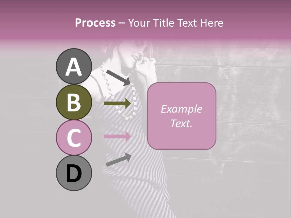 Cap Pretty Caucasian PowerPoint Template