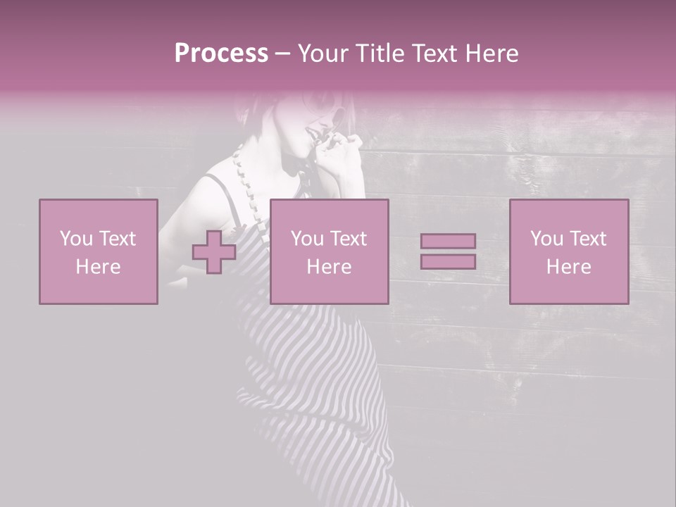 Cap Pretty Caucasian PowerPoint Template