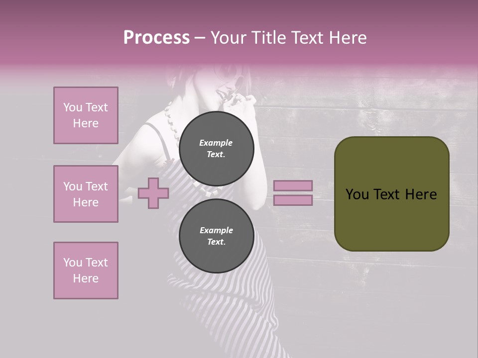 Cap Pretty Caucasian PowerPoint Template