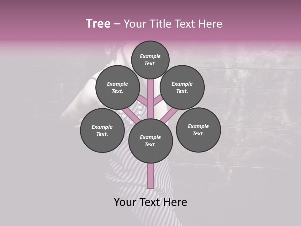 Cap Pretty Caucasian PowerPoint Template