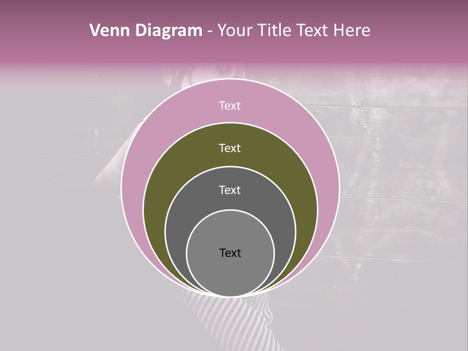 Cap Pretty Caucasian PowerPoint Template