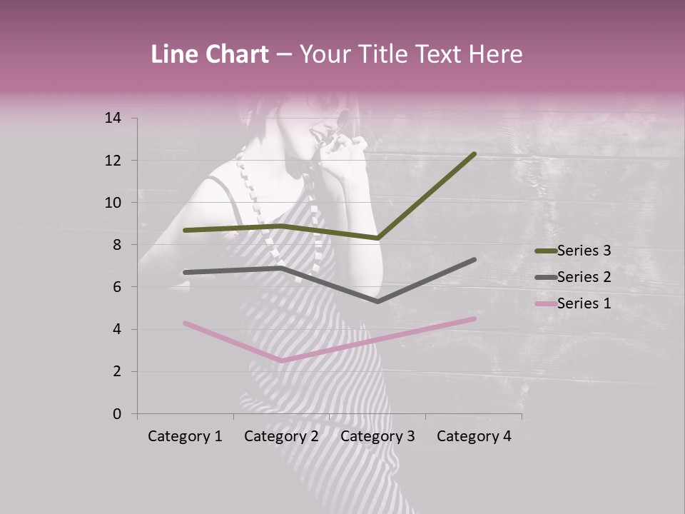 Cap Pretty Caucasian PowerPoint Template