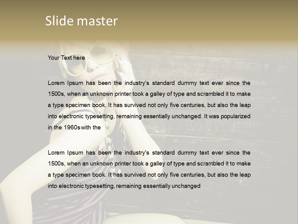 Wordpress Theme With Big Header PowerPoint Template