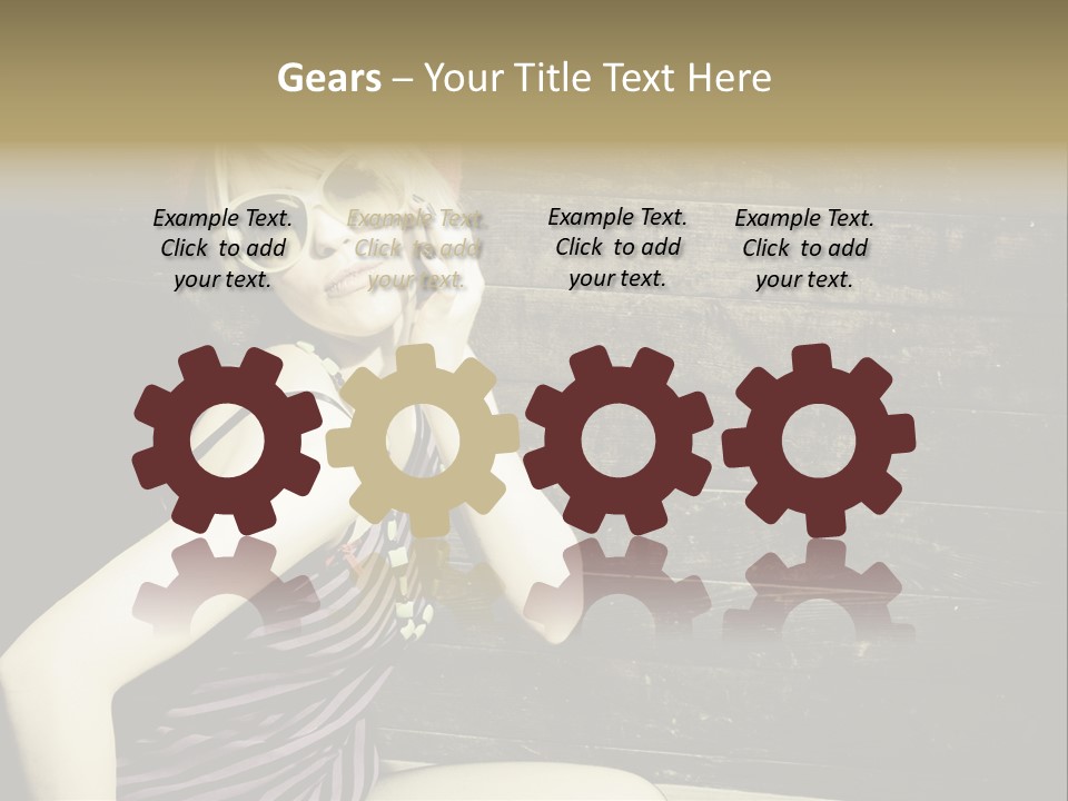 Wordpress Theme With Big Header PowerPoint Template