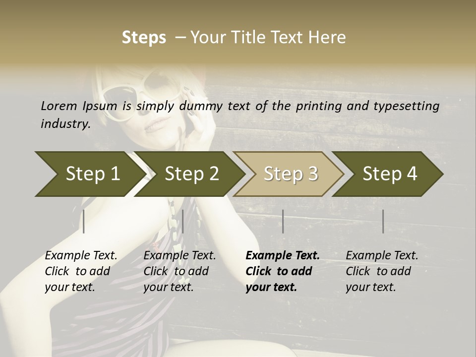 Wordpress Theme With Big Header PowerPoint Template