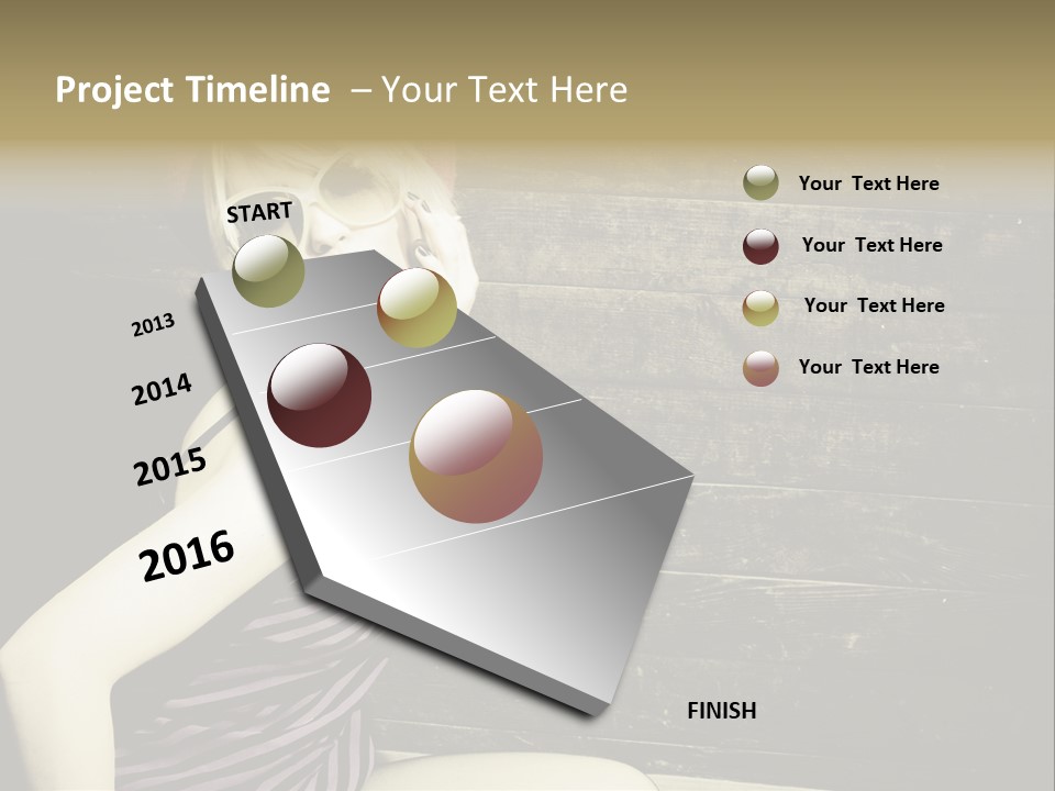 Wordpress Theme With Big Header PowerPoint Template