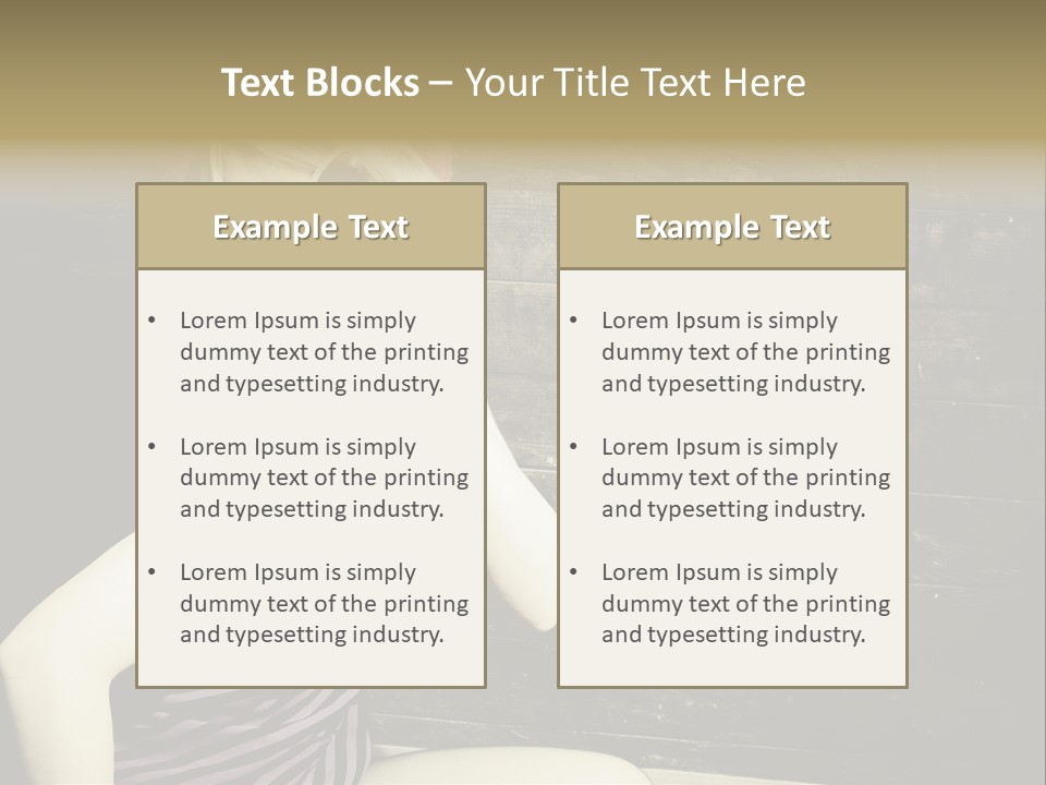 Wordpress Theme With Big Header PowerPoint Template