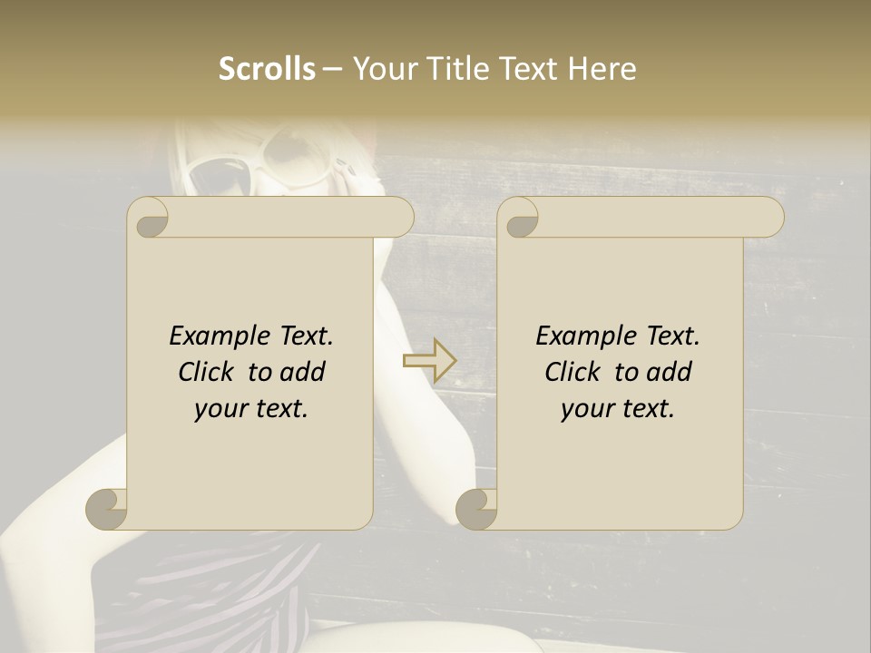 Wordpress Theme With Big Header PowerPoint Template
