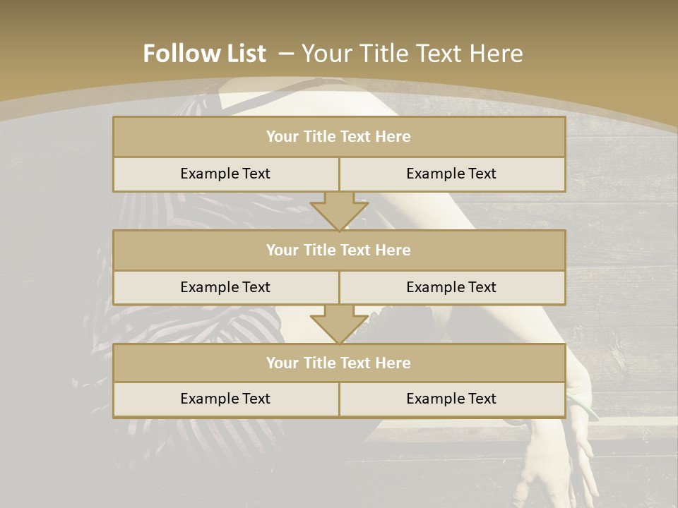 Retro Girl Photography PowerPoint Template