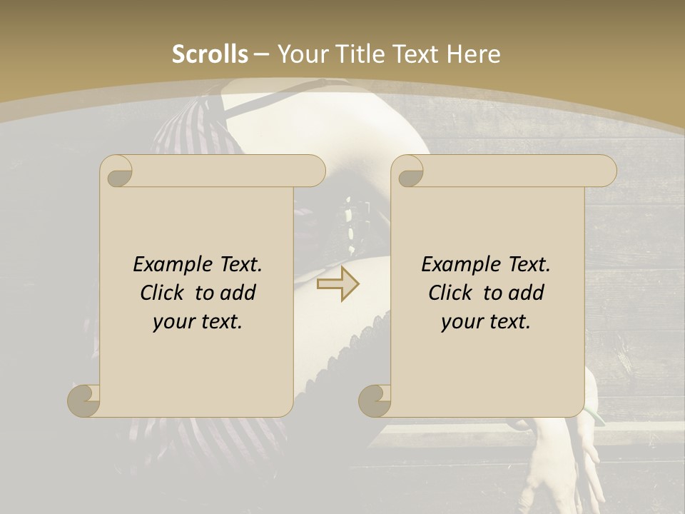 Retro Girl Photography PowerPoint Template