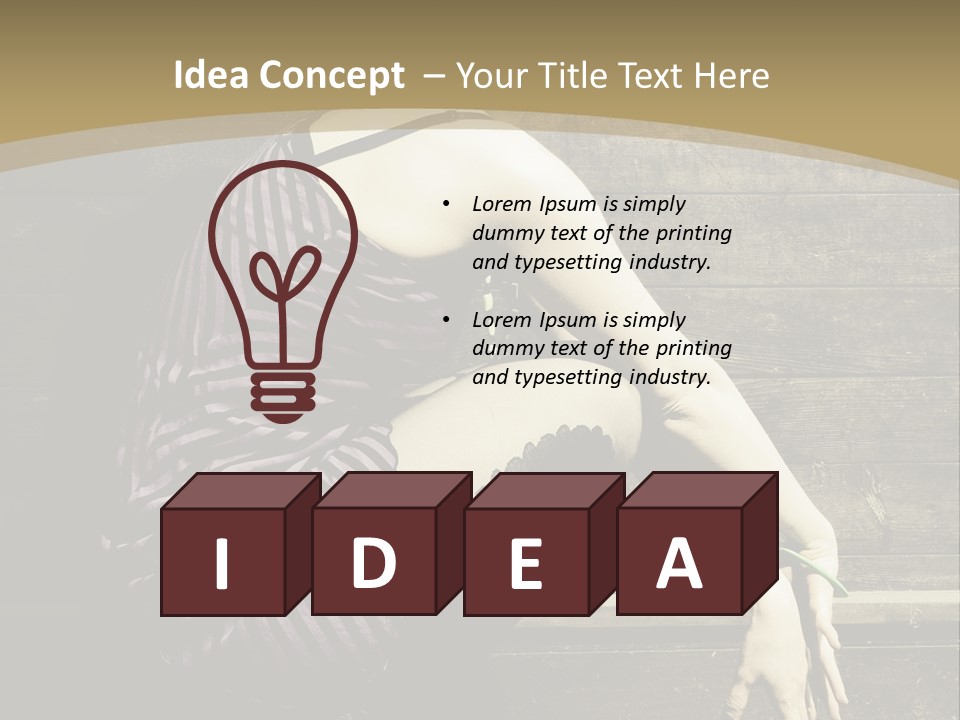 Retro Girl Photography PowerPoint Template