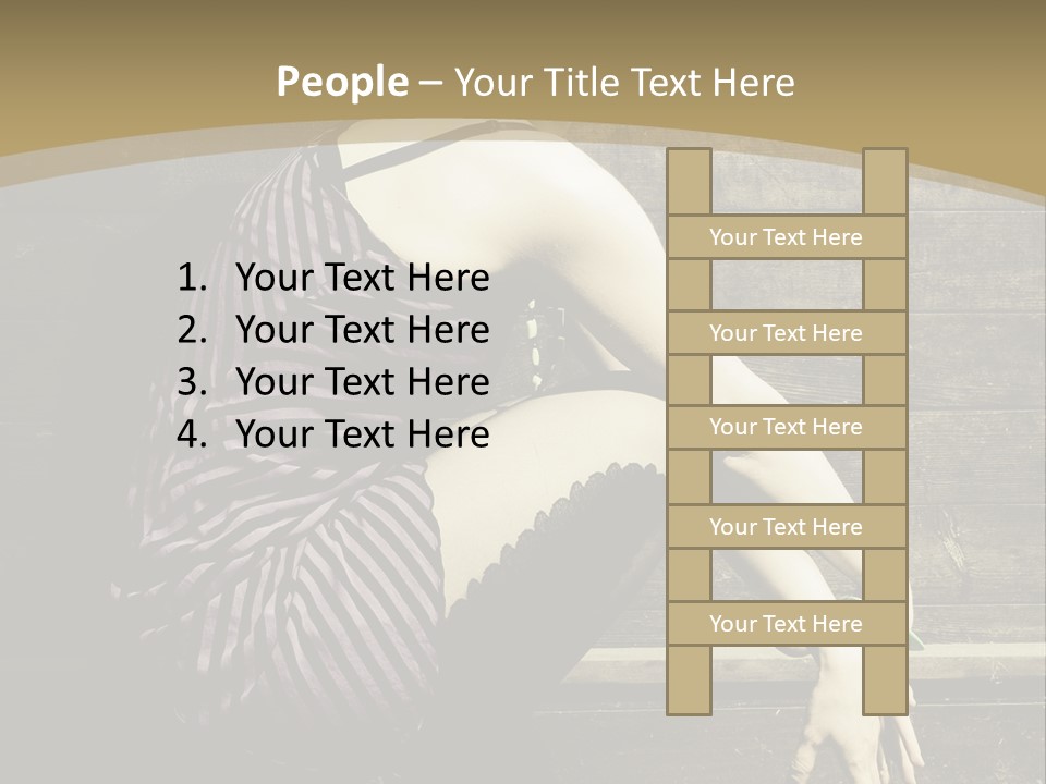 Retro Girl Photography PowerPoint Template