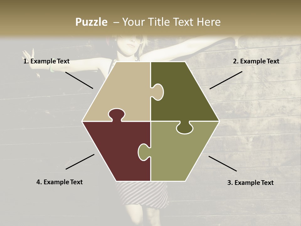 Cute Shirt Girl PowerPoint Template