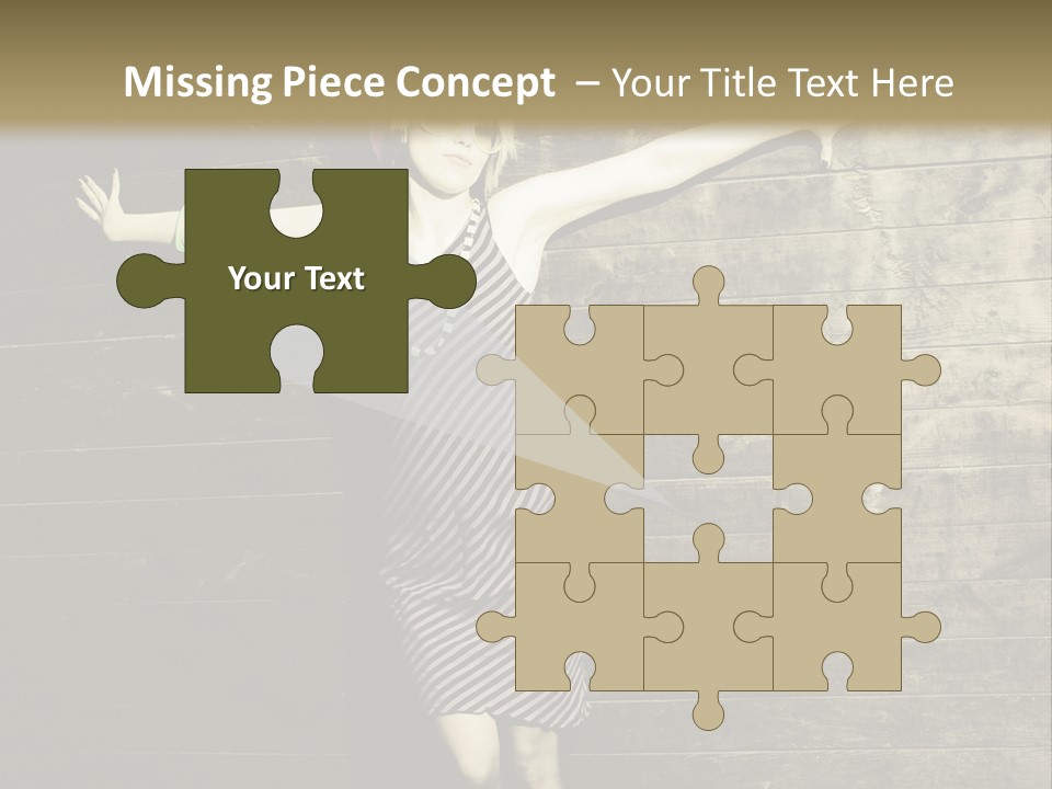 Cute Shirt Girl PowerPoint Template