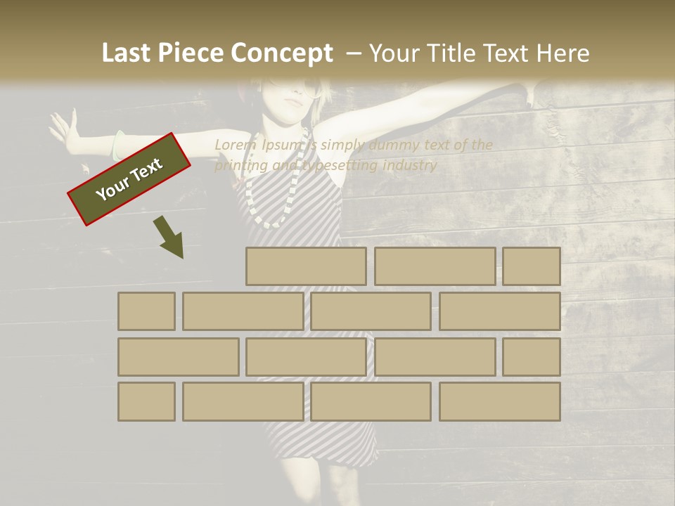 Cute Shirt Girl PowerPoint Template