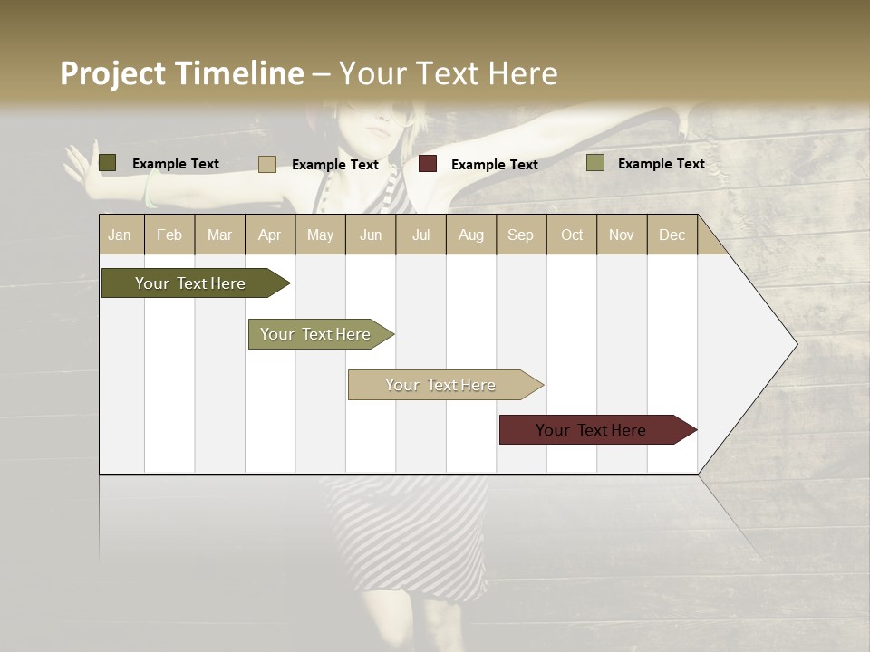 Cute Shirt Girl PowerPoint Template