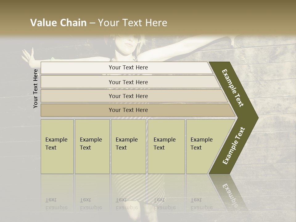 Cute Shirt Girl PowerPoint Template