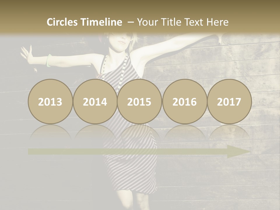 Cute Shirt Girl PowerPoint Template