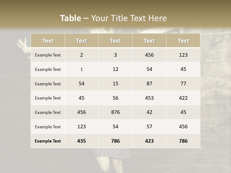 Cute Shirt Girl PowerPoint Template