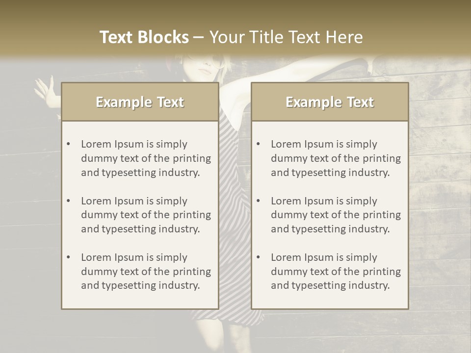 Cute Shirt Girl PowerPoint Template