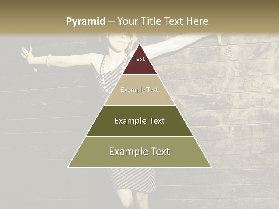 Cute Shirt Girl PowerPoint Template