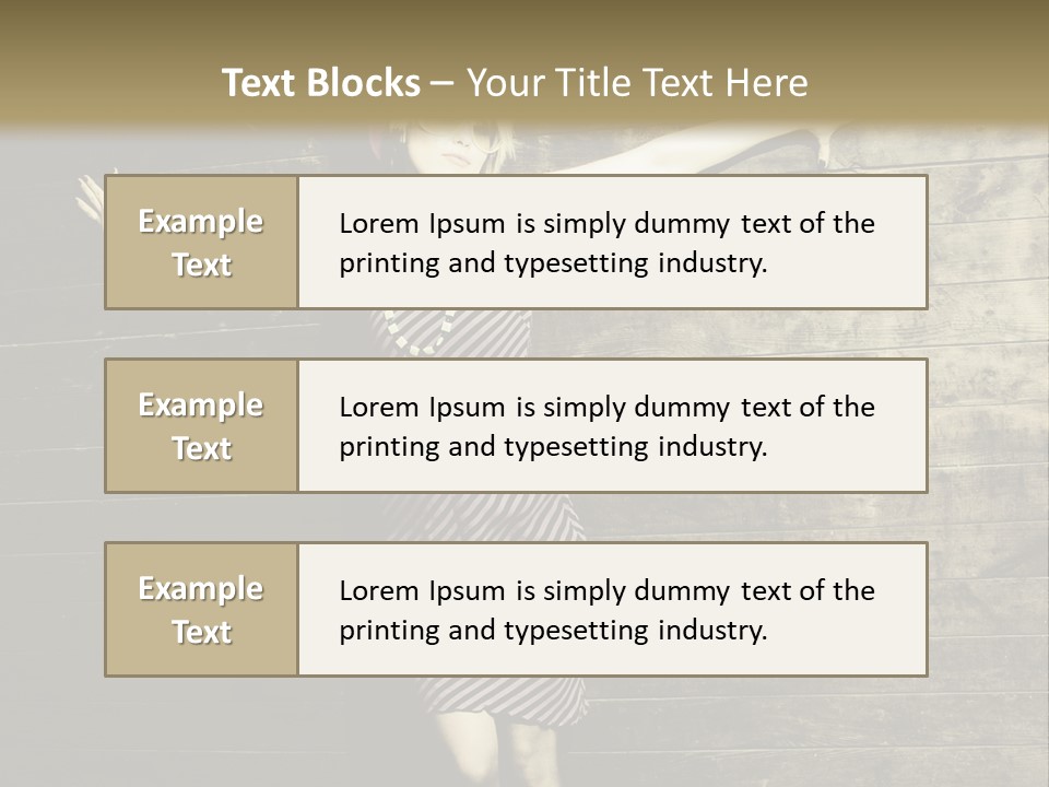 Cute Shirt Girl PowerPoint Template