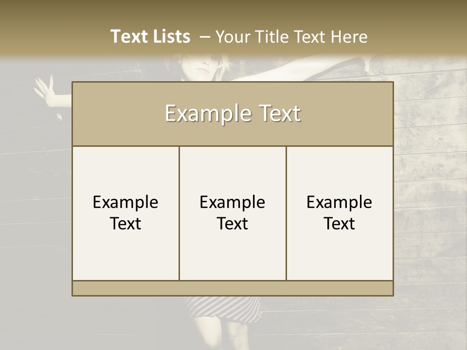 Cute Shirt Girl PowerPoint Template