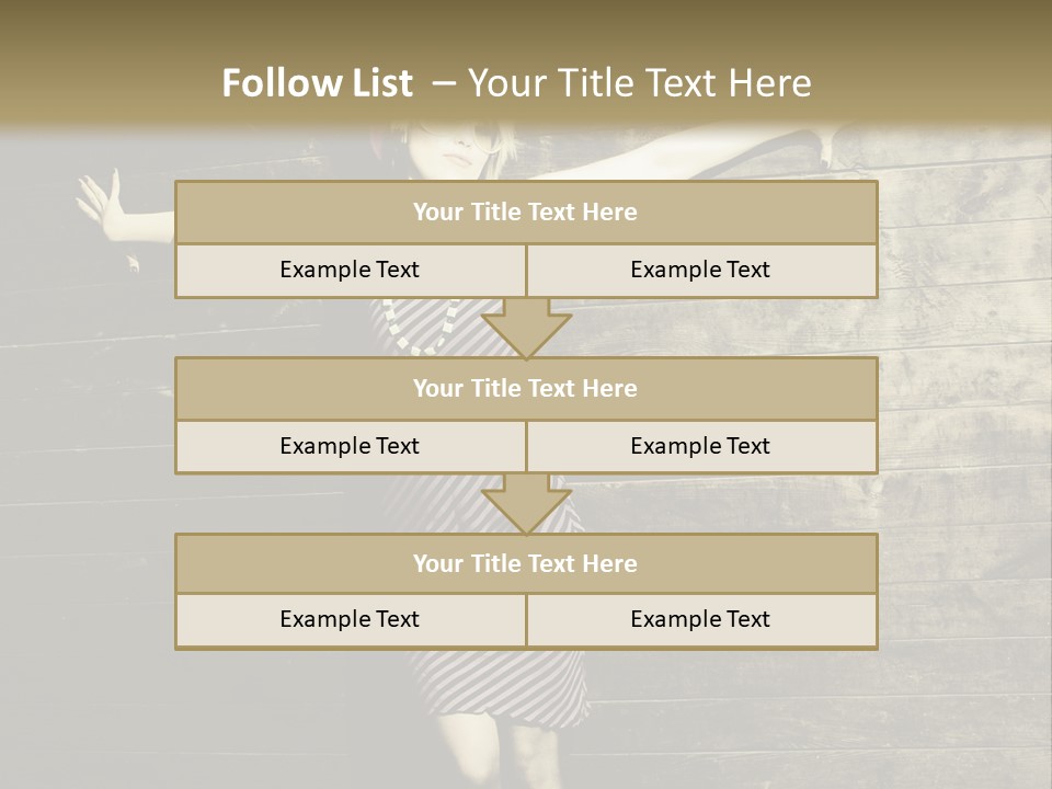 Cute Shirt Girl PowerPoint Template